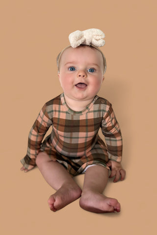 HARVEST TARTAN DREAM BODYSUIT DRESS