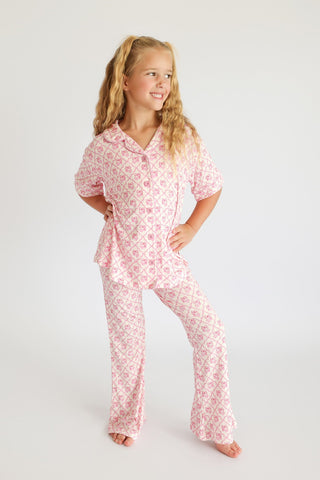 VINTAGE CHERRY CHARM DREAM GIRL'S FLARE SET