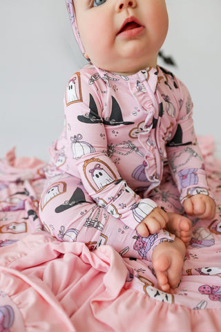 PRETTY LITTLE HAUNTS DREAM RUFFLE ROMPER