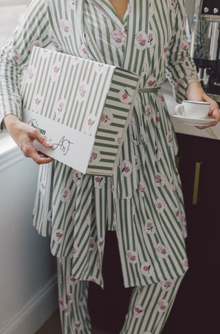 ROSIE'S MEADOW STRIPES WOMEN'S DREAM ROBE