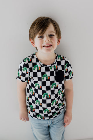 CATERPILLAR CHECK DREAM POCKET TEE