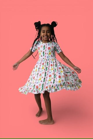 LOVEBUG BLOOMS DREAM RUFFLE DRESS