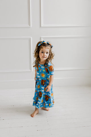 BEAR-Y BLUE SKIES DREAM BOW HAIR CLIPS