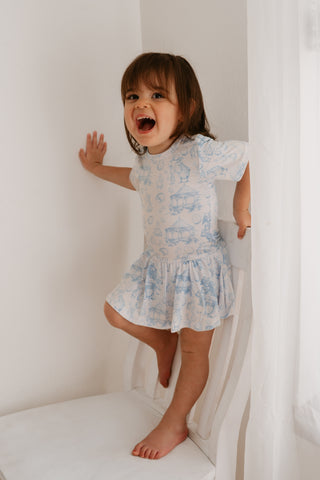 BLUEBELL EASTER TOILE DREAM BODYSUIT DRESS