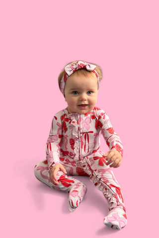 BE MINE BOWS DREAM RUFFLE ROMPER