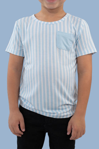 SEASIDE STRIPE DREAM POCKET TEE