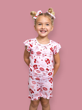 SEALED WITH LOVE DREAM RUFFLE SHORT SET