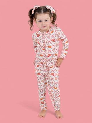 SLICE OF FALL DREAM RUFFLE ROMPER