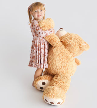 WOODLAND TEDDY DREAM RUFFLE DRESS