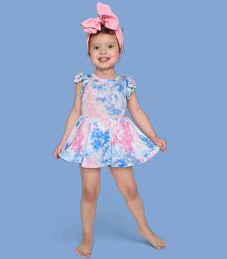 cotton candy tie dye dress Cloud Tie-Dye Dress 3T