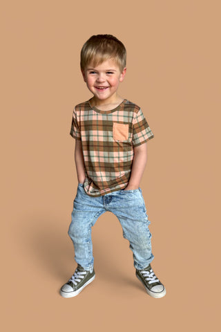 HARVEST TARTAN DREAM POCKET TEE