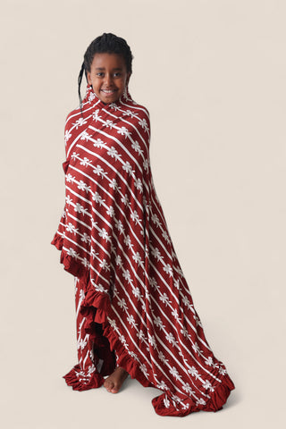 MISTLE-BOWS DREAM RUFFLE BLANKET