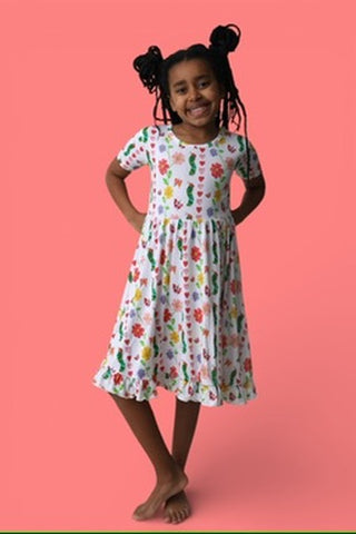 LOVEBUG BLOOMS DREAM RUFFLE DRESS