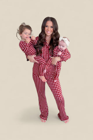 PEPPERMINT PLAID WOMEN'S DREAM FLARE SET