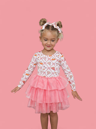 SLICE OF FALL LONG SLEEVE DREAM TUTU DRESS