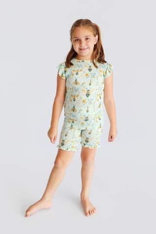 BUZZ & BLOOM DREAM RUFFLE SHORT SET