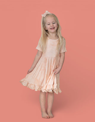 ORANGE CREAMSICLE DREAM RUFFLE DRESS