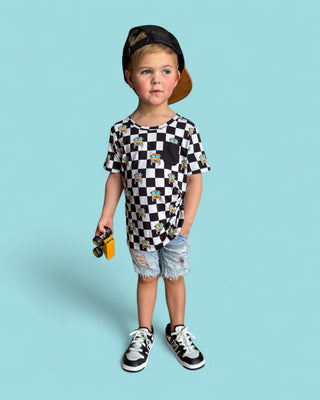 ROLLING TO RECESS DREAM POCKET TEE