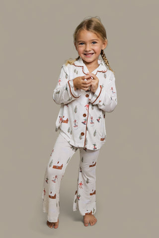 COZY CHALET DREAM GIRL'S FLARE SET