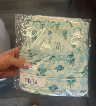 BLUE RIBBON BLOOMS DREAM SMOCKED BABYDOLL BUMMIES SET