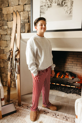 PEPPERMINT PLAID DREAM MEN'S PANTS