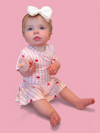 SWEETHEART STRIPES DREAM BODYSUIT DRESS