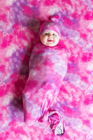 CANDY CLOUDS DREAM SWADDLE & BEANIE