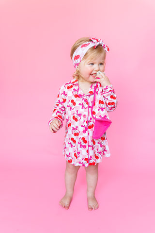 CHERRY SWEET CHECKERS GIRL'S DREAM GOWN