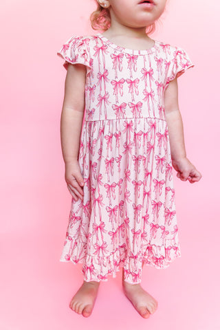 BOW CUTE DREAM RUFFLE DRESS | DREAM BIG LITTLE CO BOW CUTE DREAM RUFFLE DRESS | DREAM BIG LITTLE CO