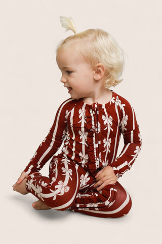 MISTLE-BOWS DREAM RUFFLE ROMPER