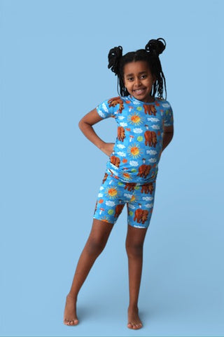 BEAR-Y BLUE SKIES DREAM SHORT SET