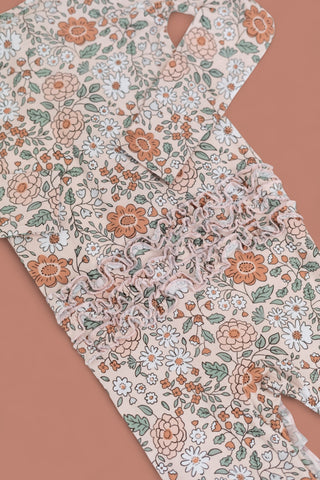 AUTUMN BLOSSOM DREAM RUFFLE ROMPER