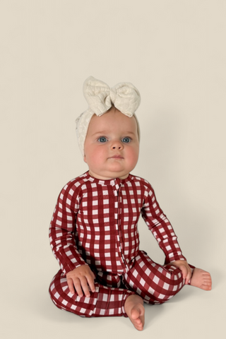 PEPPERMINT PLAID DREAM ROMPER