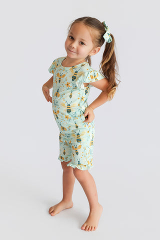 BUZZ & BLOOM DREAM RUFFLE SHORT SET