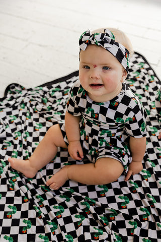 CATERPILLAR CHECK DREAM BODYSUIT DRESS