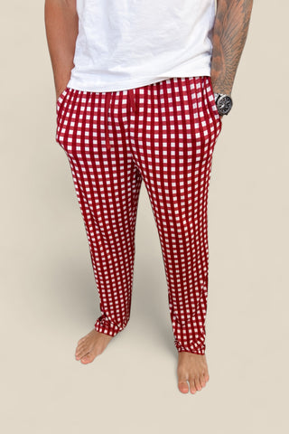 PEPPERMINT PLAID DREAM MEN'S PANTS