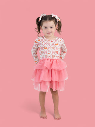 SLICE OF FALL LONG SLEEVE DREAM TUTU DRESS