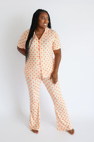 PEACH PERFECT BOWS WOMEN'S FLARE DREAM SET