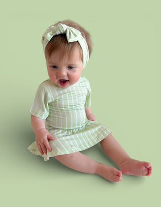 SPRINGTIME STRIPE DREAM BODYSUIT DRESS