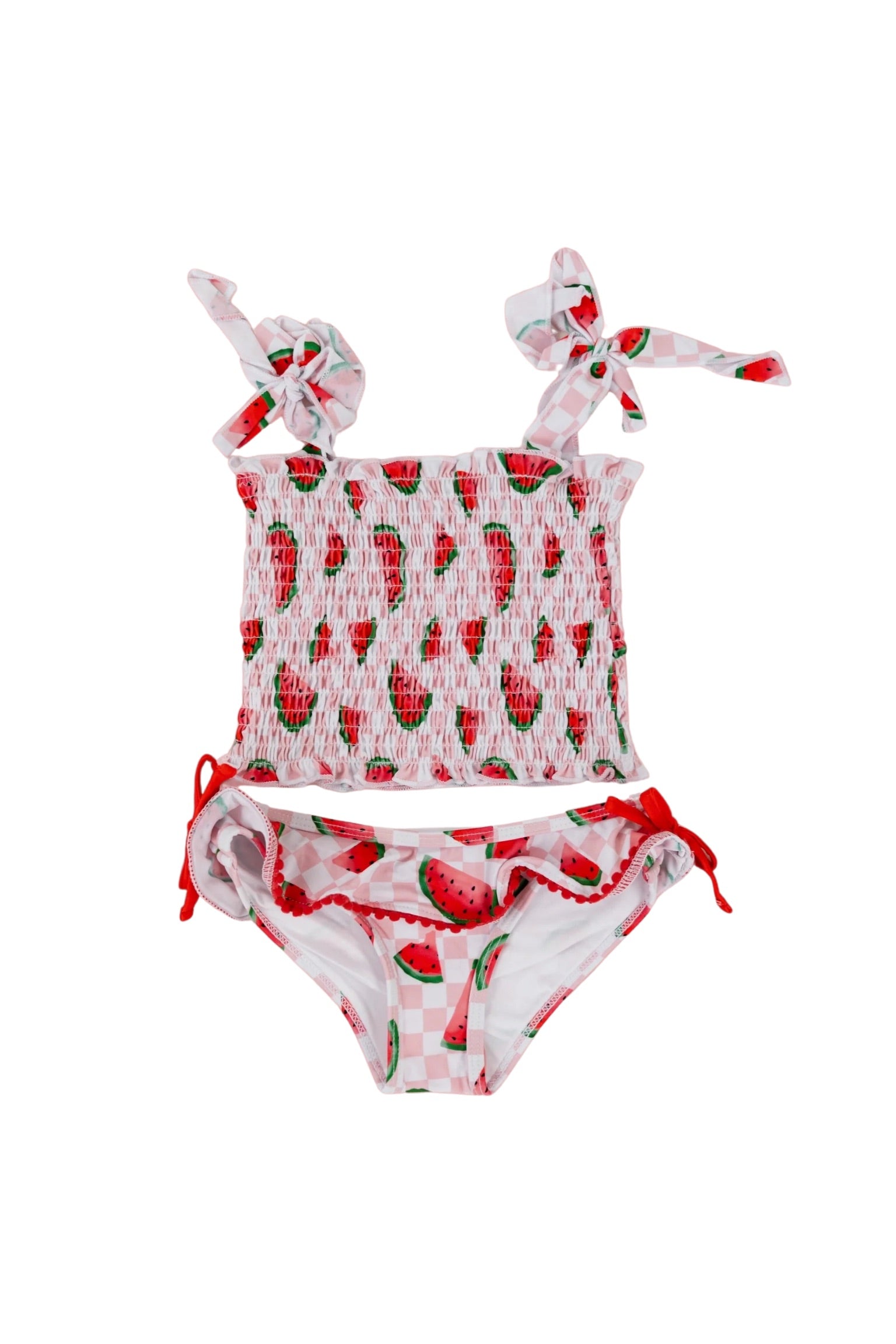 ONE IN A MELON DREAM SMOCKED TANKINI TWO PIECE SWIM SUIT – DREAM