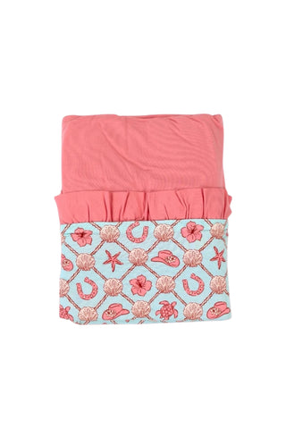 COASTAL COWGIRL DREAM RUFFLE BLANKET