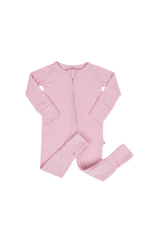 PINK ROSE RIB DREAM ROMPER