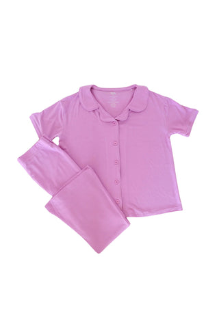 FOREVER LILAC RIB DREAM GIRL'S FLARE SET