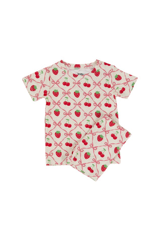 CHERRY BOW BERRY DREAM SHORT SET
