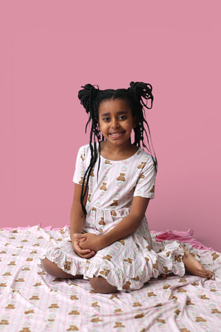 BEAR-Y BLOSSOMS DREAM RUFFLE DRESS