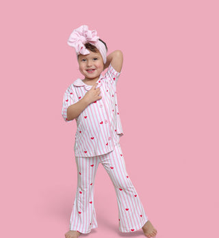 SWEETHEART STRIPES DREAM GIRL'S FLARE SET