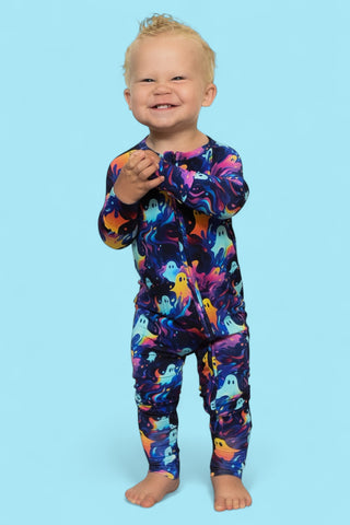 GLOWIN' GHOSTIES DREAM ROMPER