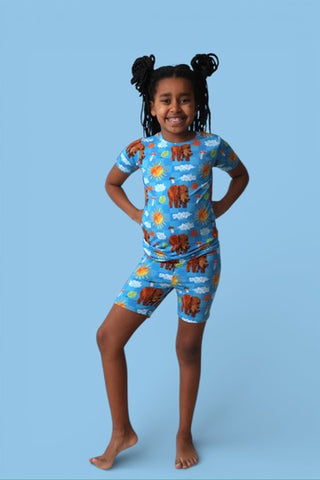 BEAR-Y BLUE SKIES DREAM SHORT SET