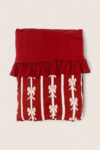 MISTLE-BOWS DREAM RUFFLE BLANKET