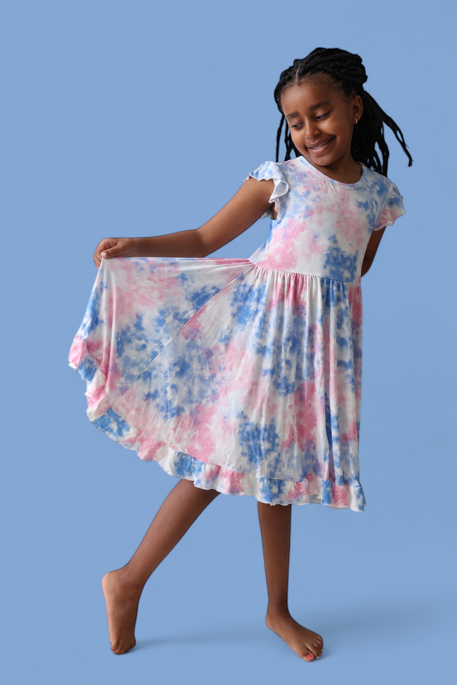 cotton candy tie dye dress Cotton Candy Dress, Cotton Candy LA Twirl Mini Flare Dress, Tie Dye Mini Dress,